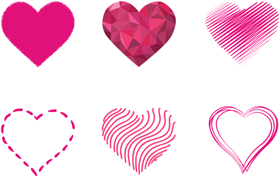 Pics Of Pink Hearts 14, - Notebook Journal Dot-grid,graph,lined,blank No Lined (960x616)