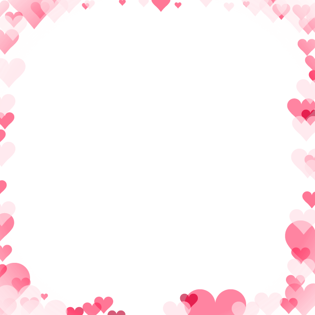 Picture Frame Love - Hearts Frame Png (640x640)