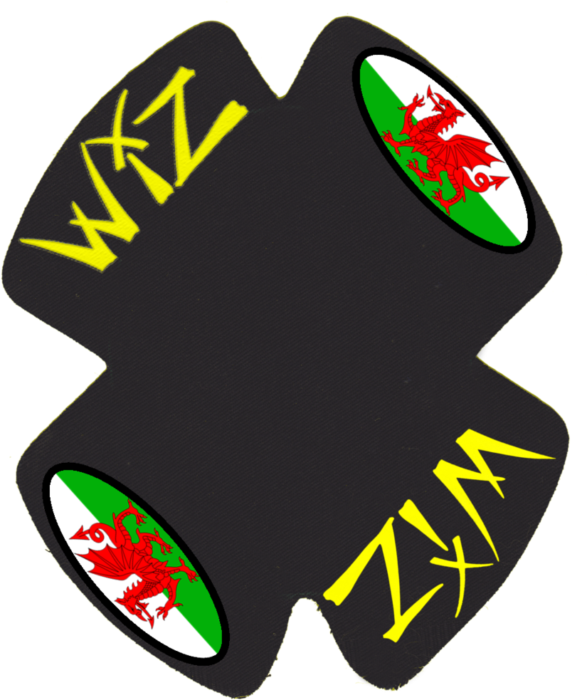 Wiz Graffix Welsh Flag Knee Slider Backings - Wiz Standard Knee Slider Black (pair) (840x1000)