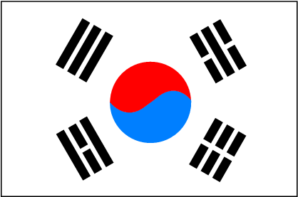 Flag Of South Korea Vector - South Korea 2018 World Cup Flags (437x289)