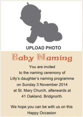 Baby Shower Invitation Girl Elegant Naming Ceremony - Baby Shower Invitation Girl Elegant Naming Ceremony (284x426)
