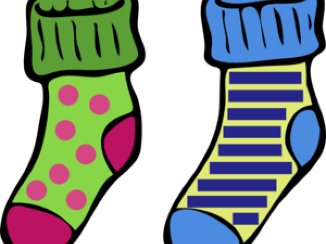 Socks Clipart Lost Sock - ถุงเท้า การ์ตูน Png (640x480)