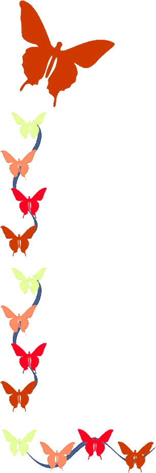 Wedding Rings Clipart Free Download - Butterfly Borders Clip Art (642x930)