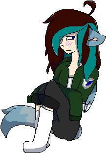 A Pair Of Knee Socks And An Oversized Sweatshirt By - Cartoon (406x403)