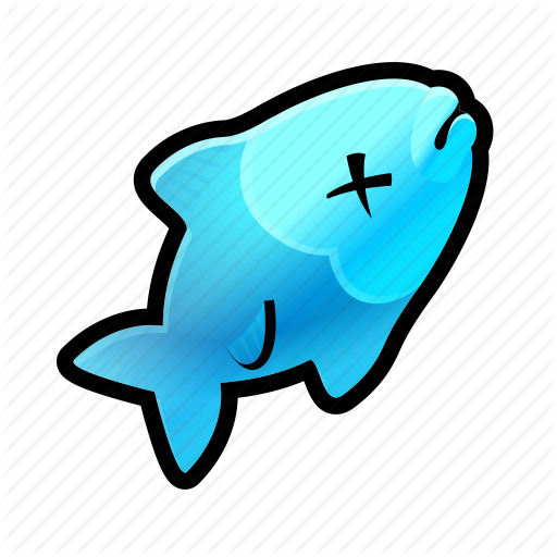 Cartoon Dead Fish - Dead Fish Clipart Png (512x512)