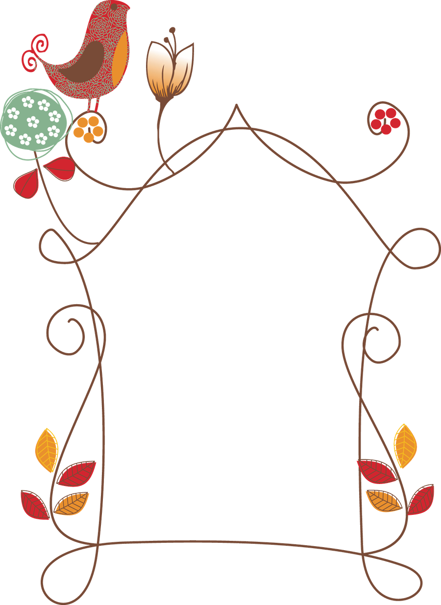 Frames E Molduras - Caratula De Pajaritos (900x1235)