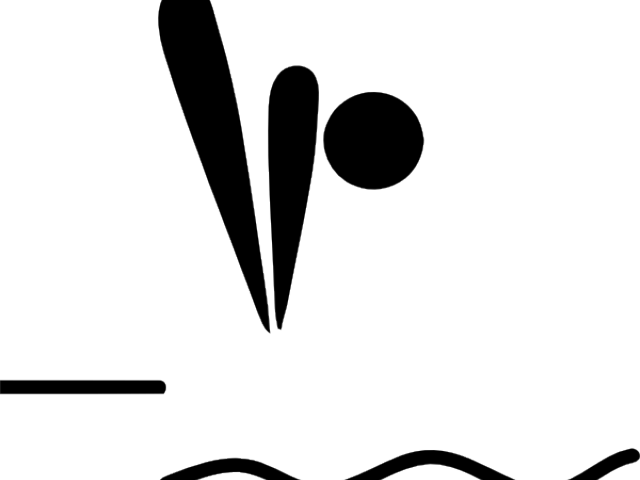 Diver Clipart Olympic Diver - Olympic Diving Pictogram (640x480)