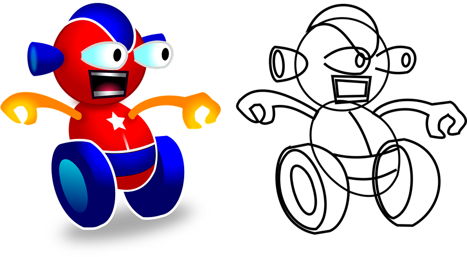 Brain Power Cliparts 9, Buy Clip Art - หุ่น ยนต์ การ์ตูน Png (960x548)