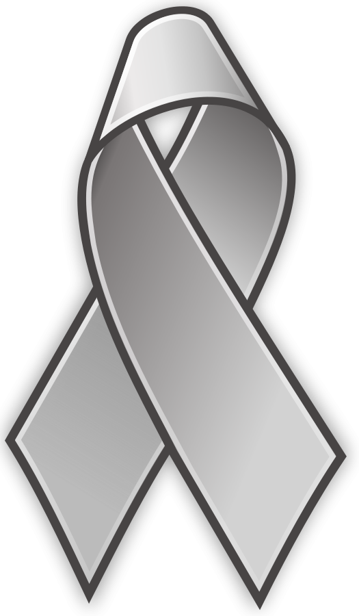 How To Set Use Grey Lace Pin Icon Png - Cancer Ribbon Clip Art (525x900)