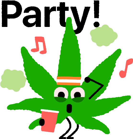 Weed By Mojimade Messages Sticker-1 - Gif (618x618)