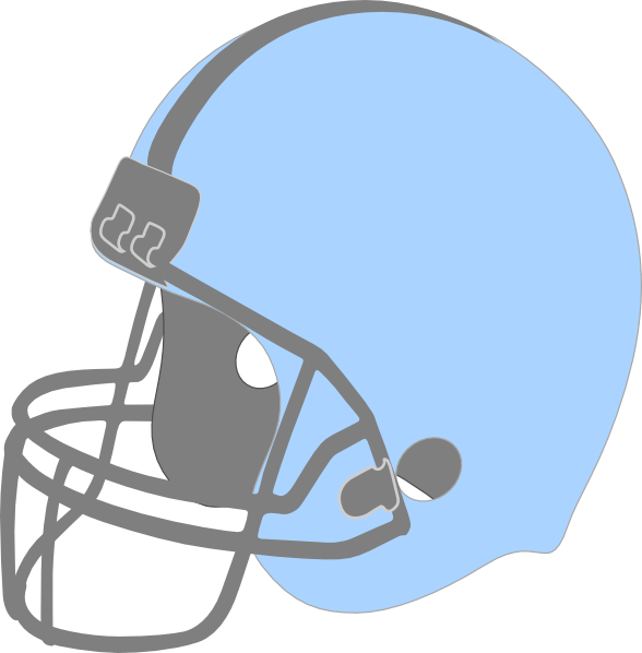 Blue Football Helmet Facing Left Clip Art At Clker - Pink And Blue Helmet (588x598)