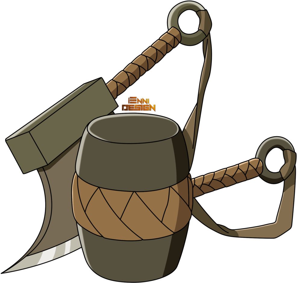 Helmet Splitter Sword By Iennidesign - All The Swords In Narotu Shippuden (1024x1024)