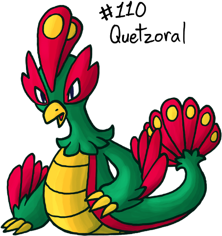 Quetzoral Often Wrap Themselves Around Long Branches - Cartoon (500x500)