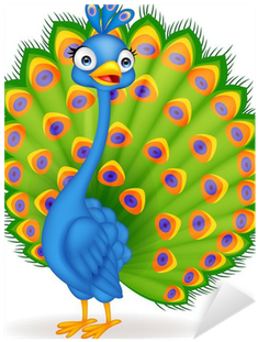 Peacock Cartoon (400x400)