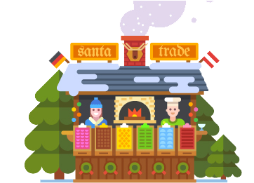 Christmas Market Illustration - Educational Toy (500x500)