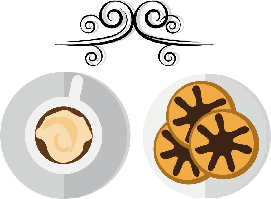 Chocolate Chip Cookie Coffee Cup Clip Art - Cookie (1000x1000)