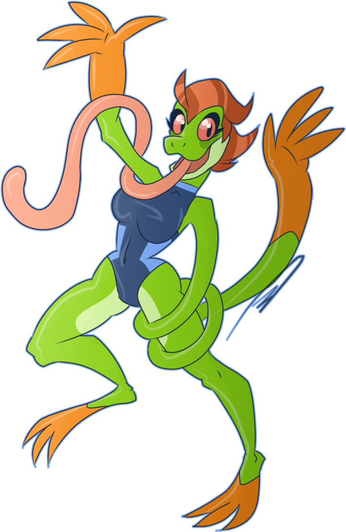 Sticky The Mighty Tree Frog By Doodtoon - Cartoon (721x1109)