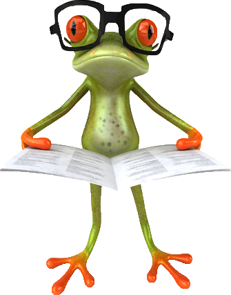 Frog Holding Paper - Frog Holding Paper (335x427)