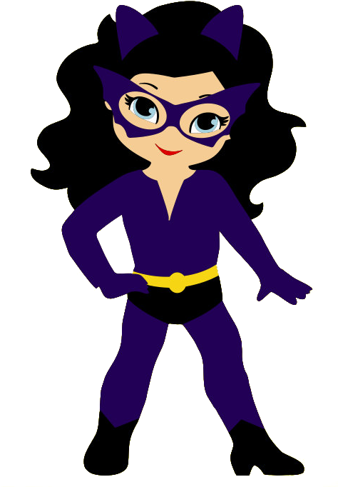 Lady Splash And Her Fellow Heroes Story - Black Girl Superhero Clipart (473x704)