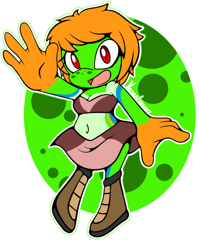 Luuma The Frog Info By Xenostateofmind - Cartoon (726x892)