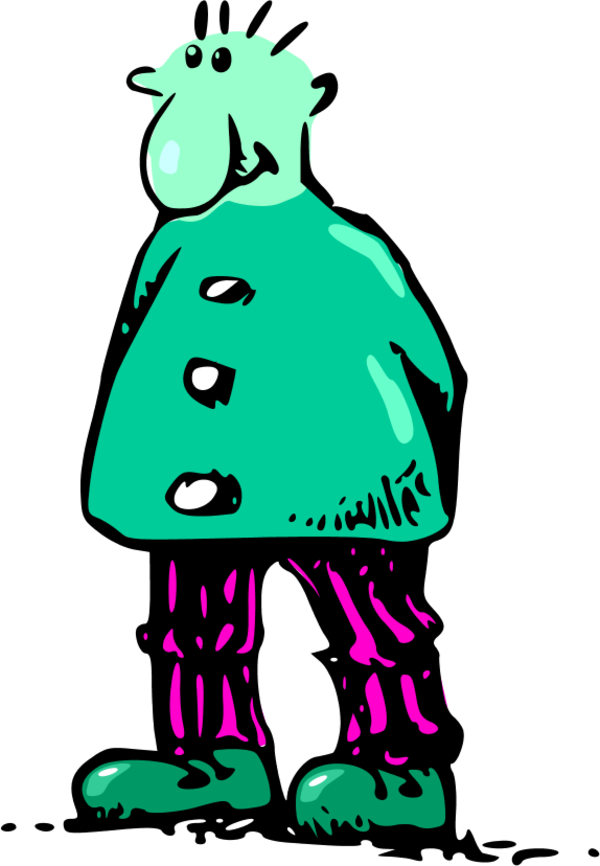 Man Standing Big Nose - Man Standing Big Nose (600x866)