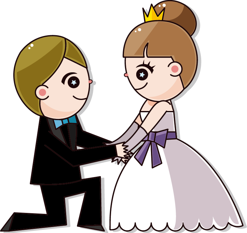 Wedding Invitation Cartoon Bride - Wedding Cartoon Characters (787x741)