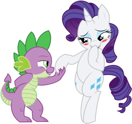 My Little Pony Spike And Rarity Kids - Mlp Rarity X Spike (661x600)