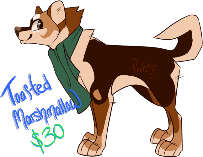 Toasted Marshmallow Shiba Inu By Fletchiing - Dog Licks (700x573)