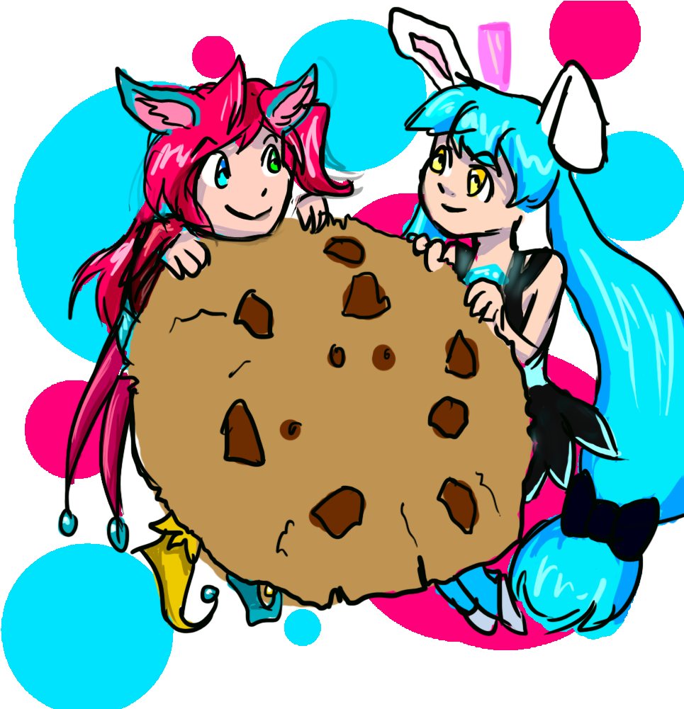 Advanced Runed Zolnixi Tail Strawberry Banana Bunny - Cartoon (1000x1000)