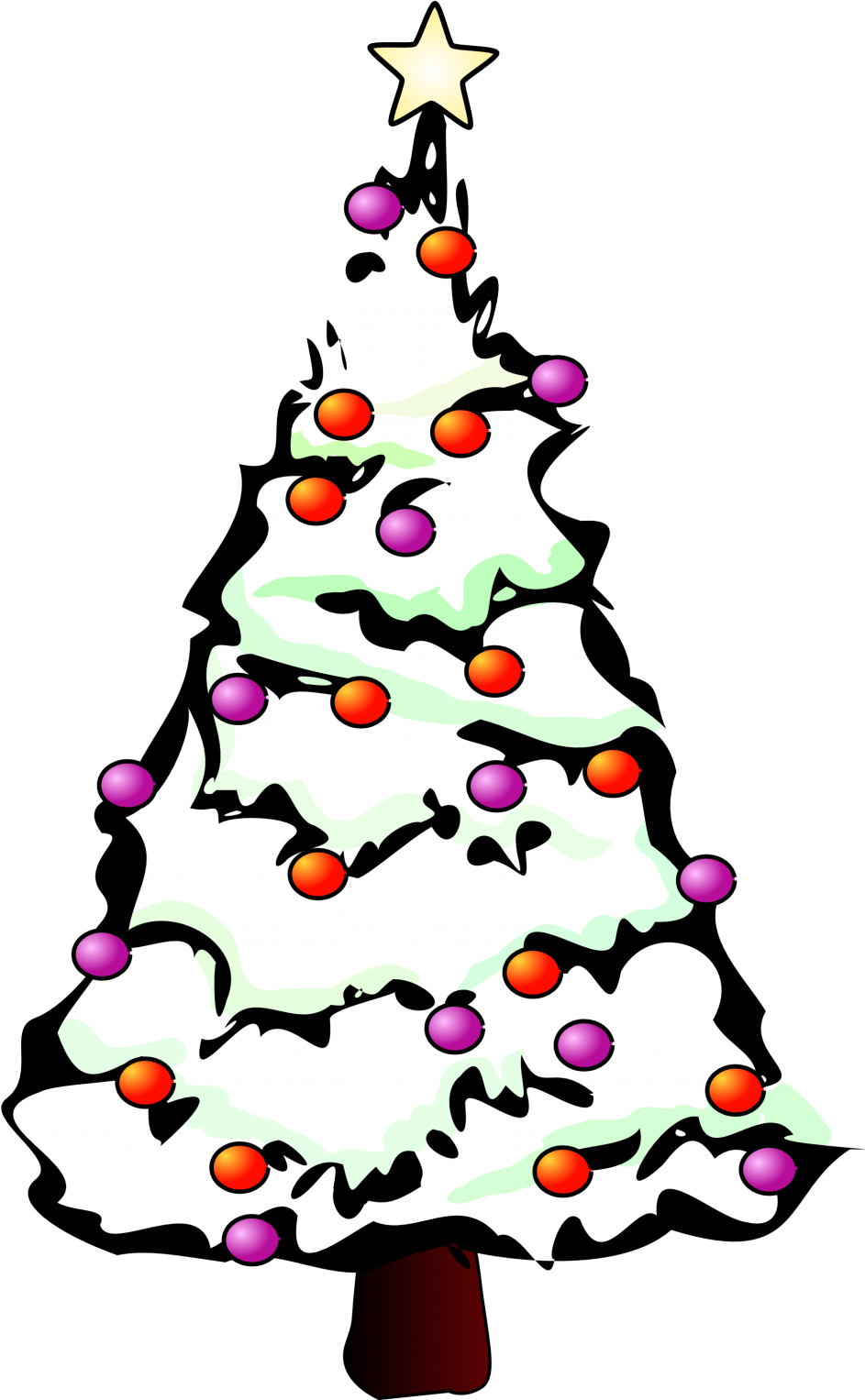 Shining Inspiration Christmas Clipart - Christmas Tree Clip Art (1024x1526)