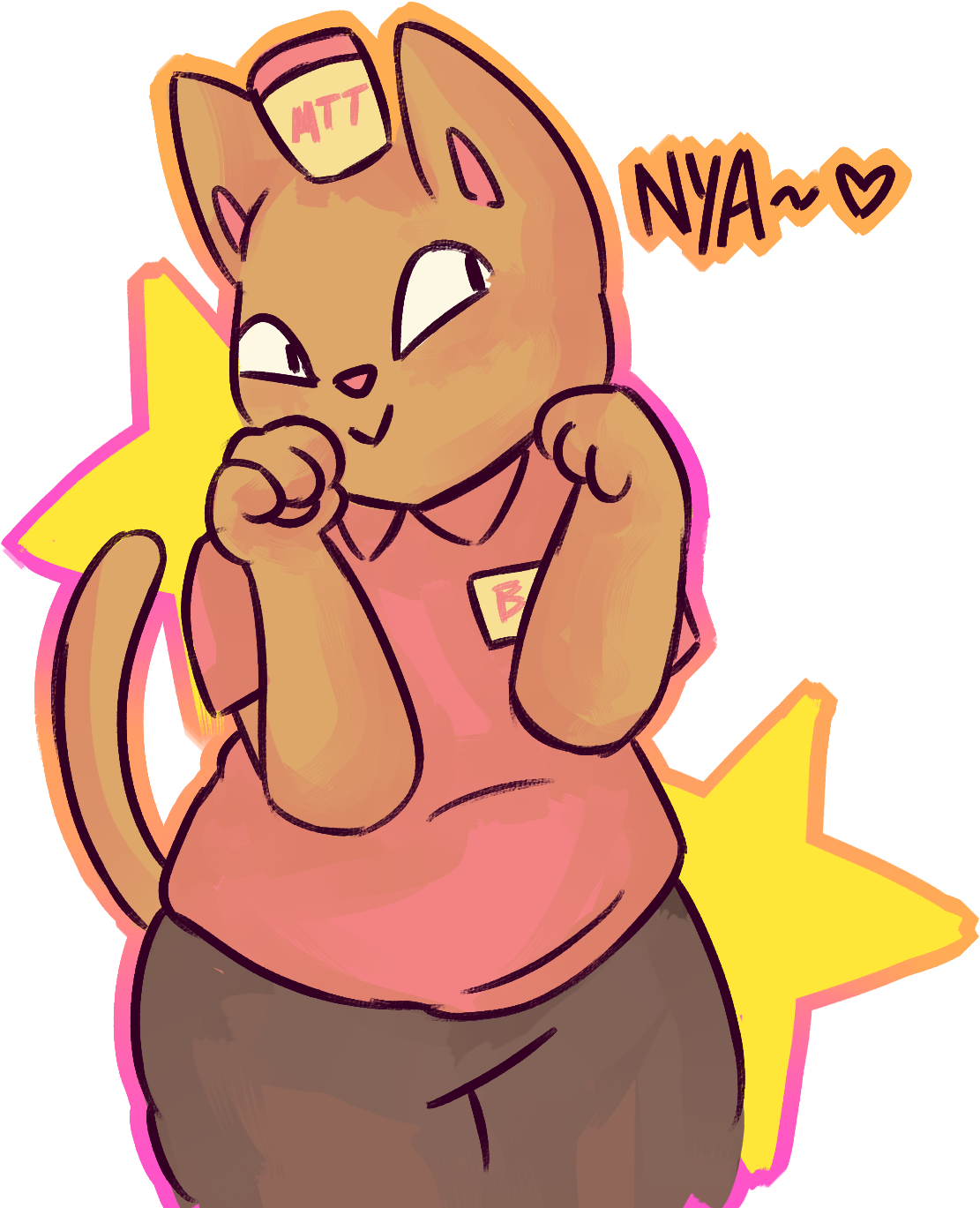 Cat, I'm A Kitty Cat, And I Meow Meow Meow, And - Nya Furry (1215x1428)