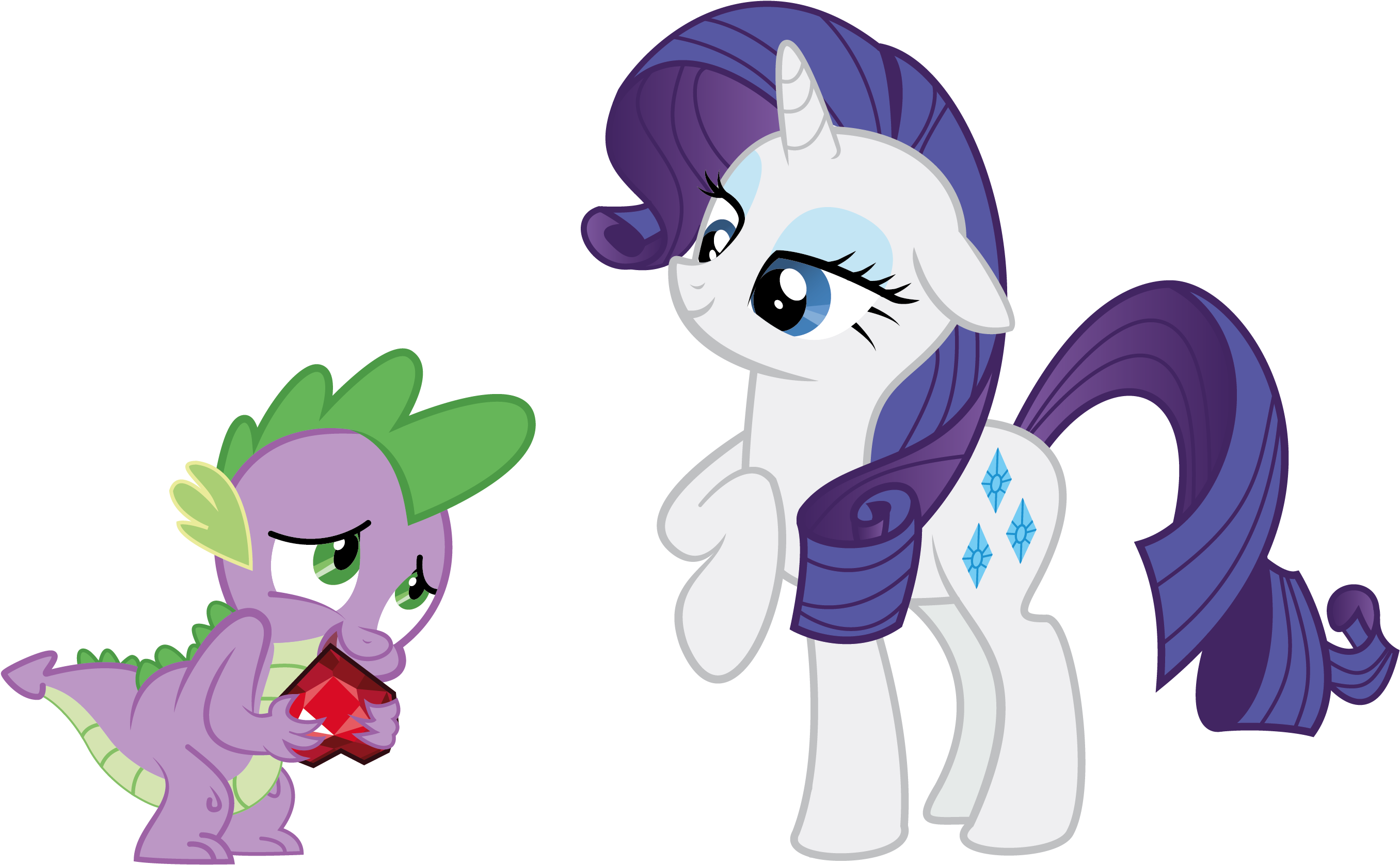 Mlp Comics - Спайк И Рарити Любовь (2970x1674)