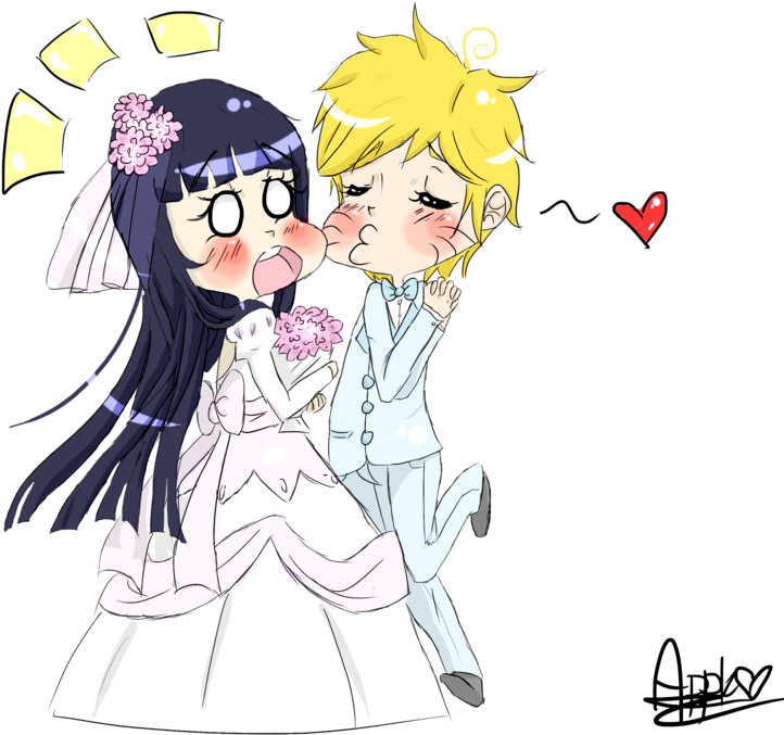 You May Kiss The Bride By Applelove-chan - Cartoon (900x682)