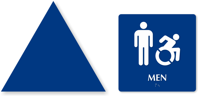 Zoom, Price, Buy - Compliancesigns Plastic Ada All Gender Restroom Sign, (800x389)