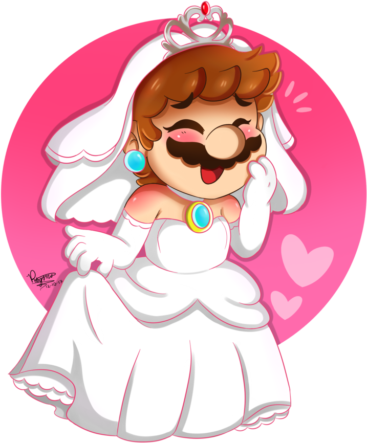 Beautiful Bride By Mario-artist64 - Mario Bride (856x934)