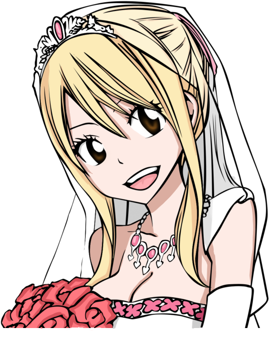 Bride Lucy Render By Heartfilia9 - Lucy Fairy Tail Bride (640x768)