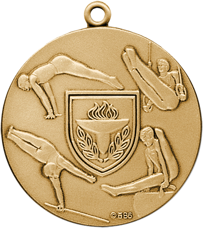 75 Inch Die Cast Medal For Gymnastics Events - Emblem (720x800)