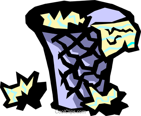 Waste Basket Royalty Free Vector Clip Art Illustration - Waste Basket Royalty Free Vector Clip Art Illustration (859x700)