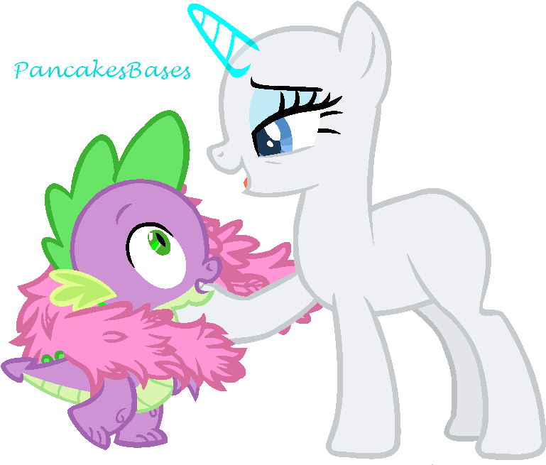 Mlp - Mlp Base Spike And Rarity (816x664)