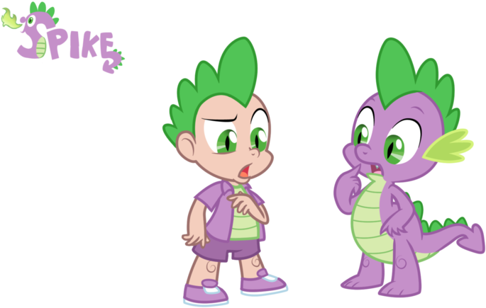 Spike Rarity Applejack Twilight Sparkle Princess Luna - Spike My Little Pony Human (900x448)