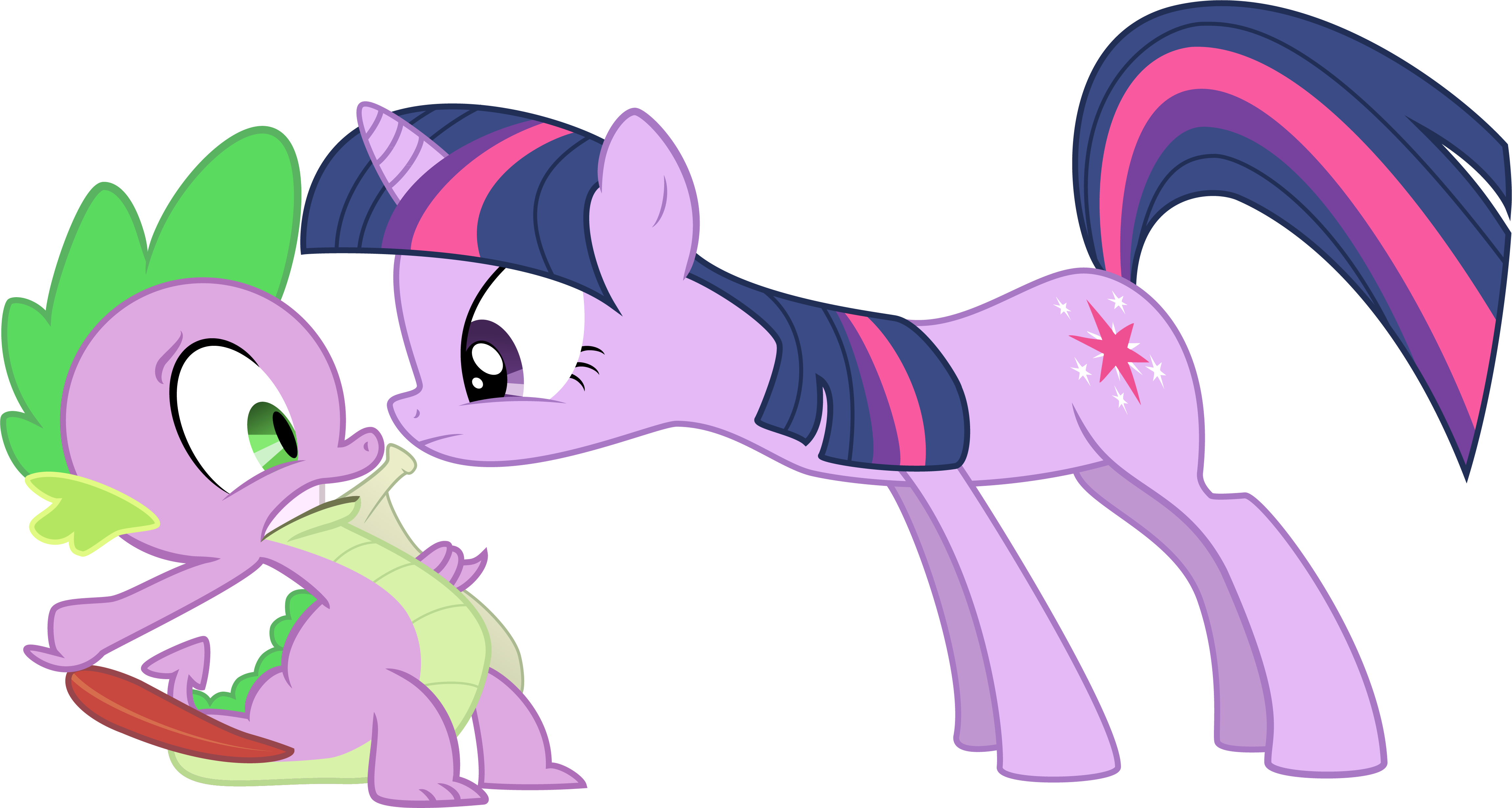 Pony Pinkie Pie Spike Rarity Horse Pink Mammal Purple - My Little Pony Hungry Spike (4601x2458)