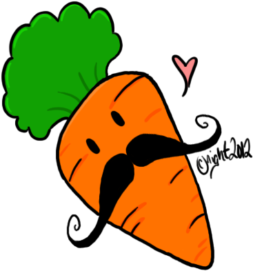 - - Rq - - Carrot Mustache By Lucidcoyote - - - Rq - - Carrot Mustache By Lucidcoyote (486x490)