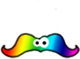 Mustache Clipart Rainbow - Roblox (420x420)