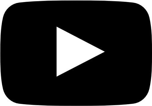 Youtube Clipart Youtube Sign - Youtube Logo Black Png (512x512)