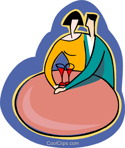 People At A Table Drinking Wine Royalty Free Vector - People At A Table Drinking Wine Royalty Free Vector (407x480)