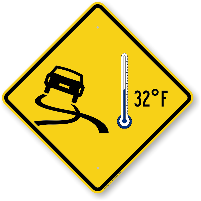 Icy Roads Car 32°f Thermometer Symbol Sign - Coming Soon Animated Icon (800x800)