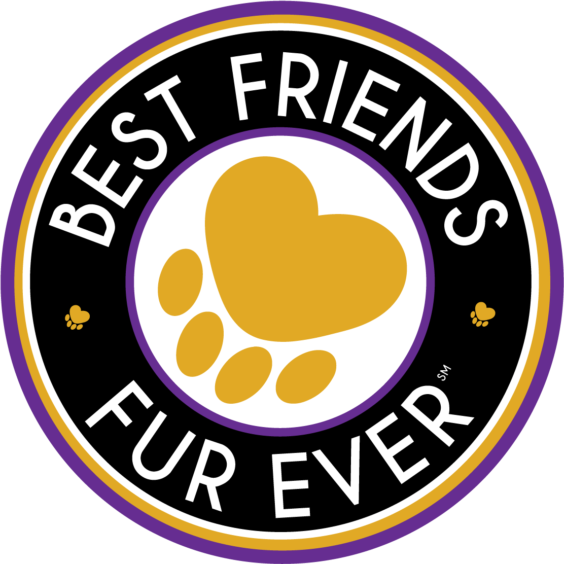 Best Friends Fur Ever Logo - Circle (1200x1200)