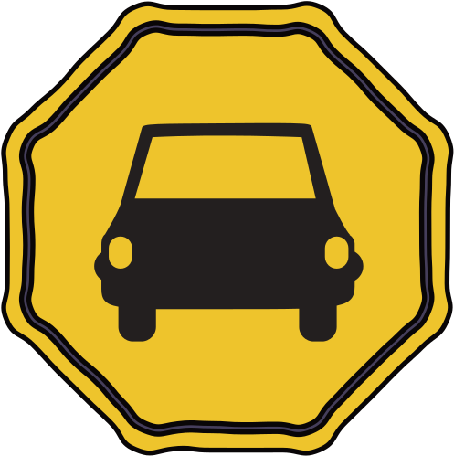 Car Road Sign Design - Illustration (550x550)