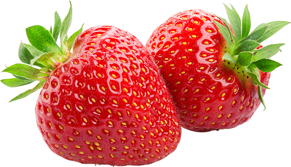 Strawberry Png Transparent Images - Food On A White Background (600x346)