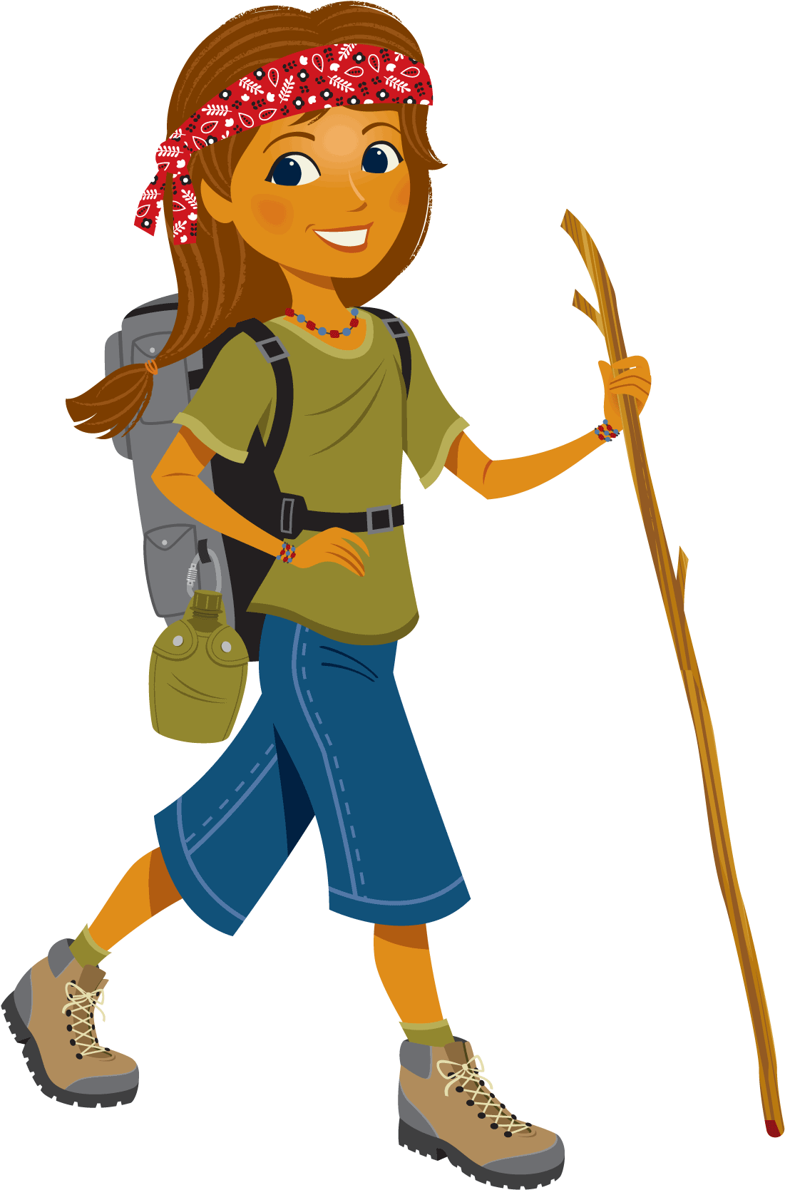 Vacation Bible School - Girl Mountain Climbing Clipart (1179x1708)